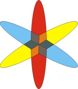 Logo Indosat (lihat bagian tengah gambar). 